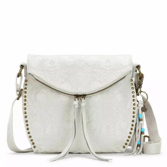 The Sak Silverlake Crossbody Bag Stone/Floral - Picture 1 of 7